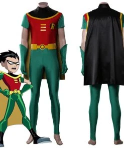 NewCosplay New Arrivals Teen Titans Robin Jumpsuit Outfits Halloween Carnival Costume Cosplay Costume