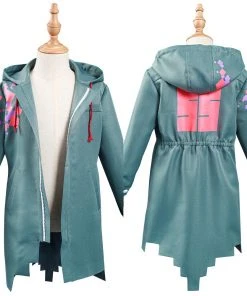 NewCosplay New Arrivals Danganronpa Nagito Komaeda Kids Children Army Green Jacket Coat Cosplay Costume