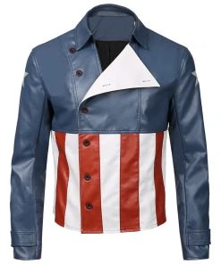 NewCosplay Avengers Game-Captain America Jacket Coat Cosplay Costume