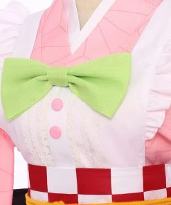 NewCosplay Demon Slayer Kanroji Mitsuri Maid Outfit Cosplay Costume 14 NewCosplay Demon Slayer Kanroji Mitsuri Maid Outfit Cosplay Costume