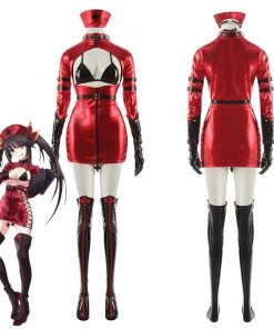 NewCosplay Anime Date A Bullet Tokisaki Kurumi Women Girls Nurse Uniform Outfits Halloween Carnival Costume Cosplay Costume New Arrivals