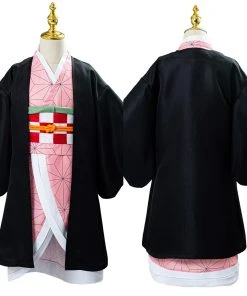 NewCosplay Kids Children Demon Slayer Kimetsu No Yaiba Kamado Nezuko Uniform Outfit Anime Cosplay Costume 25 NewCosplay Kids Children Demon Slayer Kimetsu No Yaiba Kamado Nezuko Uniform Outfit Anime Cosplay Costume