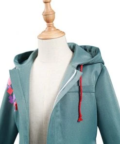 NewCosplay New Arrivals Danganronpa Nagito Komaeda Kids Children Army Green Jacket Coat Cosplay Costume