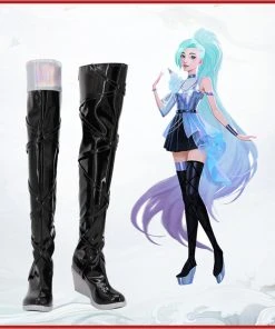 NewCosplay New Arrivals League Of Legends LoL Seraphine Boots Halloween Costumes Accessory Custom Made Cosplay Shoes