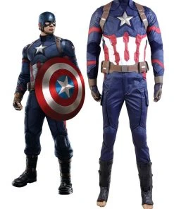 NewCosplay Captain America: Civil War Steve Rogers Uniform Cosplay Costume New Arrivals