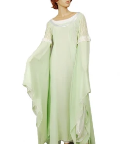 NewCosplay The Lord Of The Rings Arwen Light Green Gown Dress Costume New Arrivals
