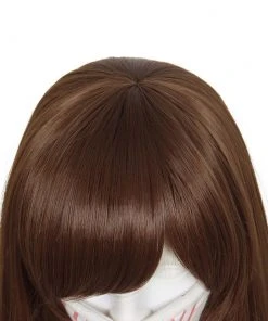 New Cosplaysky DVA Hana Song Cosplay Wig Overwatch OW Cosplay Wig Brown Long Hair New Arrivals