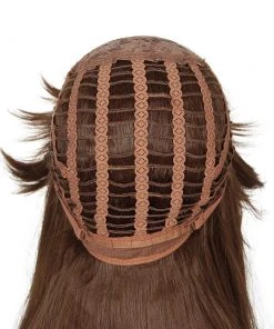 New Cosplaysky DVA Hana Song Cosplay Wig Overwatch OW Cosplay Wig Brown Long Hair New Arrivals