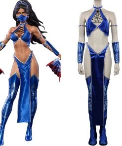 NewCosplay New Arrivals Mortal Kombat Kitana Costume Accessories Outfit Halloween Carnival Suit Cosplay Costume