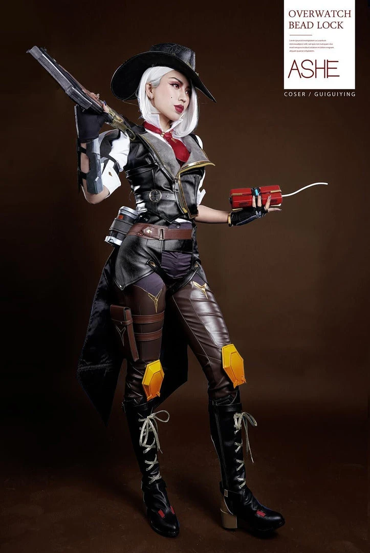New Cosplaysky Overwatch Ashe Elizabeth Caledonia Outfit Halloween Carnival Suit Cosplay Costume 14 New Cosplaysky Overwatch Ashe Elizabeth Caledonia Outfit Halloween Carnival Suit Cosplay Costume