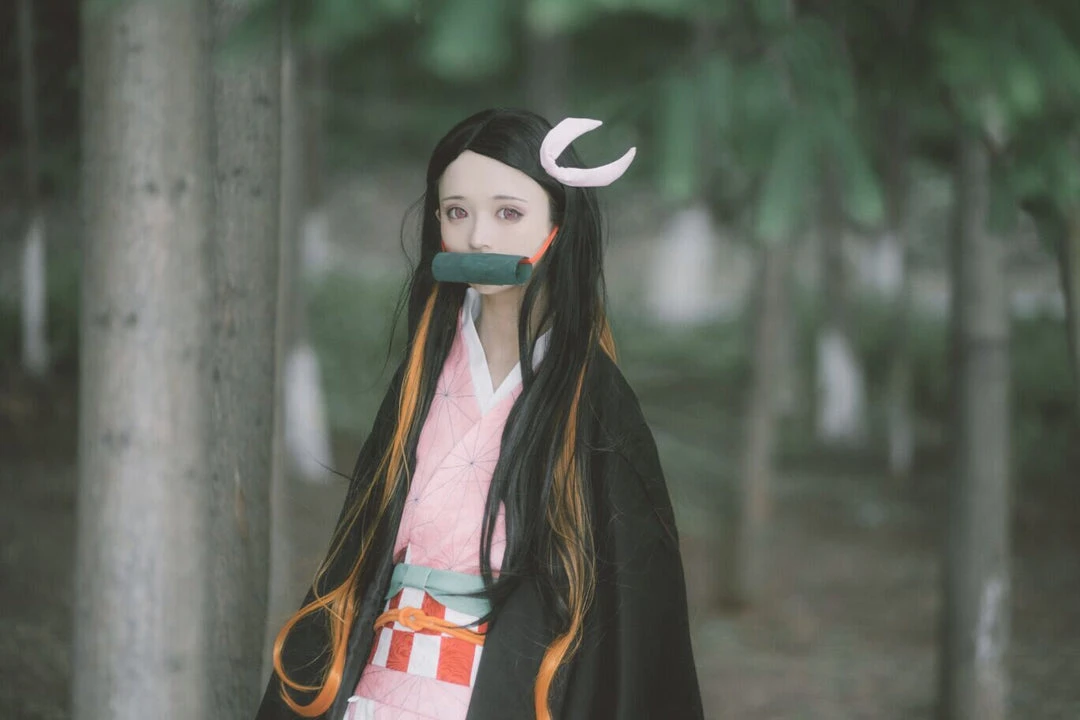 NewCosplay Demon Slayer Kamado Nezuko Adult Kimono Anime Cosplay Outfits Halloween Carnival Suit 5 NewCosplay Demon Slayer Kamado Nezuko Adult Kimono Anime Cosplay Outfits Halloween Carnival Suit