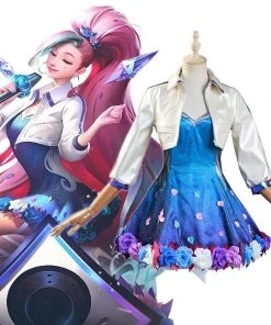 NewCosplay New Arrivals League Of Legends LOL KDA Groups Seraphine Women Dress Outfits Halloween Carnival Suit Cosplay Costume