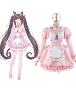 NewCosplay Nekopara Chocola/Vanilla Maid Dress Outfit Halloween Carnival Suit Cosplay Costume New Arrivals