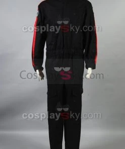 NewCosplay New Arrivals Star Wars Imperial Tie Fighter Pilot Black Flightsuit Uniform Jumpsuit B