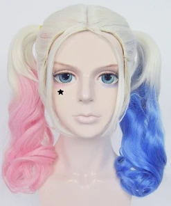 NewCosplay Suicide Squad Harley Quinn Cosplay Wigs New