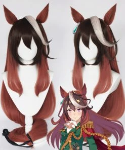 INSWEAR Pretty Derby Symboli Rudolf Heat Resistant Synthetic Hair Carnival Halloween Party Props Cosplay Wig