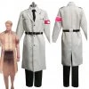 NewCosplay New Arrivals Attack On Titan Shingeki No Kyojin S4 Marley Army White Uniform Outfits Halloween Carnival Suit Cosplay Costume
