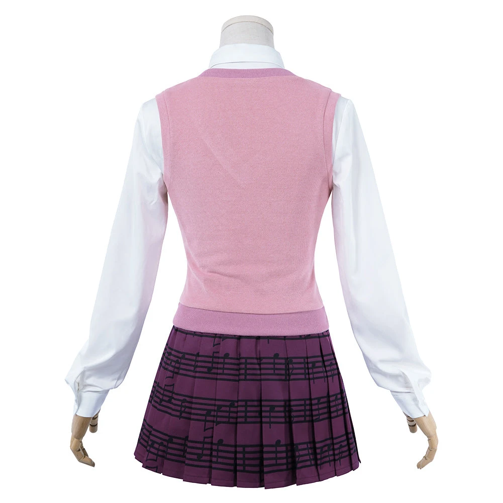 NewCosplay Danganronpa V3: Killing Harmony-Akamatsu Kaede Uniform Skirt Outfits Halloween Carnival Suit Cosplay Costume 6 NewCosplay Danganronpa V3: Killing Harmony-Akamatsu Kaede Uniform Skirt Outfits Halloween Carnival Suit Cosplay Costume