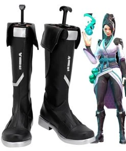NewCosplay Game Valorant Sage Boots Halloween Costumes Accessory Custom Made Cosplay Shoes