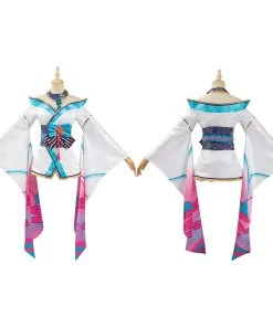 NewCosplay New Arrivals League Of Legends LOL Fox Ahri The Nine-Tailed Fox Women Kimono Dress Outfit Halloween Carnival Suit Cosplay Costume 28 NewCosplay New Arrivals League Of Legends LOL Fox Ahri The Nine-Tailed Fox Women Kimono Dress Outfit Halloween Carnival Suit Cosplay Costume