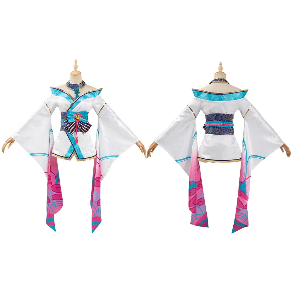 NewCosplay New Arrivals League Of Legends LOL Fox Ahri The Nine-Tailed Fox Women Kimono Dress Outfit Halloween Carnival Suit Cosplay Costume 14 NewCosplay New Arrivals League Of Legends LOL Fox Ahri The Nine-Tailed Fox Women Kimono Dress Outfit Halloween Carnival Suit Cosplay Costume