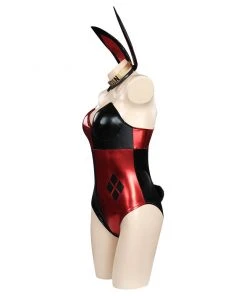 NewCosplay Harley Quinn Bunny Girl Jumpsuit Outfits Christmas Carnival Suit Cosplay Costume