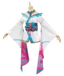 NewCosplay New Arrivals League Of Legends LOL Fox Ahri The Nine-Tailed Fox Women Kimono Dress Outfit Halloween Carnival Suit Cosplay Costume 19 NewCosplay New Arrivals League Of Legends LOL Fox Ahri The Nine-Tailed Fox Women Kimono Dress Outfit Halloween Carnival Suit Cosplay Costume