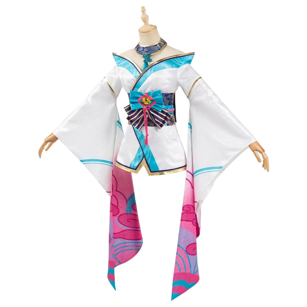 NewCosplay New Arrivals League Of Legends LOL Fox Ahri The Nine-Tailed Fox Women Kimono Dress Outfit Halloween Carnival Suit Cosplay Costume 5 NewCosplay New Arrivals League Of Legends LOL Fox Ahri The Nine-Tailed Fox Women Kimono Dress Outfit Halloween Carnival Suit Cosplay Costume