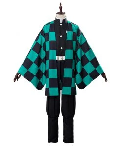 NewCosplay Demon Slayer: Kimetsu No Yaiba Kamado Tanjirou Oufit Cosplay Costume