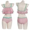NewCosplay Demon Slayer Kamado Nezuko Swimwear Outfits Halloween Carnival Suit Cosplay Costume New Arrivals