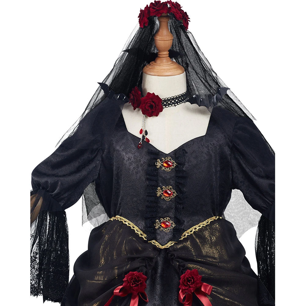 NewCosplay New Arrivals Vampire Bride Kids Children Girls Dress Outfits Halloween Carnival Suit Cosplay Costume 6 NewCosplay New Arrivals Vampire Bride Kids Children Girls Dress Outfits Halloween Carnival Suit Cosplay Costume