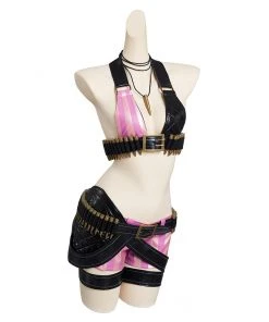 NewCosplay LoL Jinx League Of Legends Skin Outfits Halloween Carnival Suit Cosplay Costume