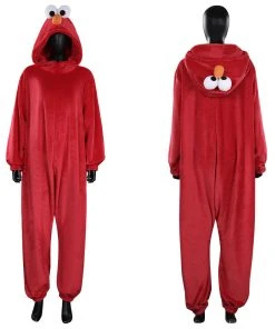 NewCosplay New Arrivals Sesame Street Elmo Jumpsuit Sleepwear Pajams Halloween Original Design Cosplay Costume