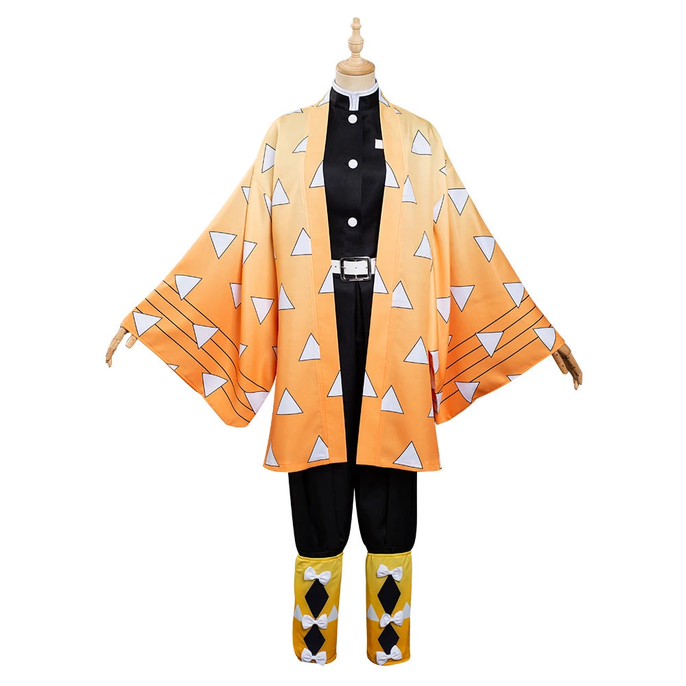 NewCosplay Demon Slayer: Kimetsu No Yaiba Agatsuma Zenitsu Kimono Comic Con Cosplay Costume New Arrivals 5 NewCosplay Demon Slayer: Kimetsu No Yaiba Agatsuma Zenitsu Kimono Comic Con Cosplay Costume New Arrivals