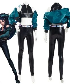 NewCosplay League Of Legends LOL KDA Kaisa K/DA Group Coat Pants Outfits Halloween Carnival Suit Cosplay Costume