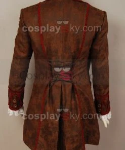 NewCosplay Alice In Wonderland Johnny Depp Mad Hatter Jacket Costume