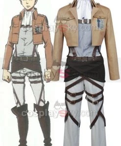 NewCosplay Attack On Titan Shingeki No Kyojin Scouting Legion Rivaille With Cape Cosplay Costume 12 NewCosplay Attack On Titan Shingeki No Kyojin Scouting Legion Rivaille With Cape Cosplay Costume