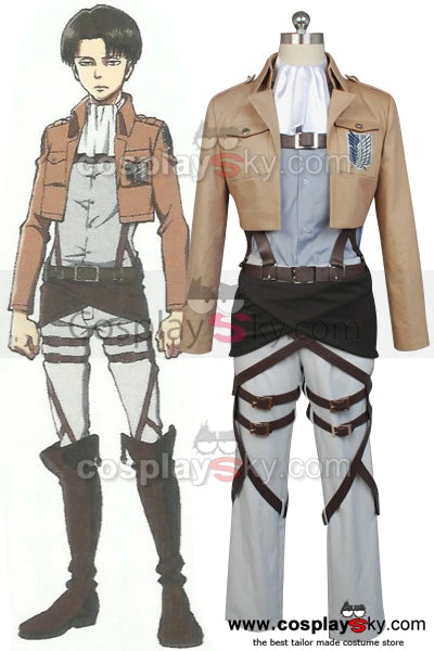 NewCosplay Attack On Titan Shingeki No Kyojin Scouting Legion Rivaille With Cape Cosplay Costume 4 NewCosplay Attack On Titan Shingeki No Kyojin Scouting Legion Rivaille With Cape Cosplay Costume