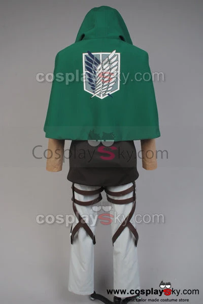 NewCosplay Attack On Titan Shingeki No Kyojin Scouting Legion Rivaille With Cape Cosplay Costume 10 NewCosplay Attack On Titan Shingeki No Kyojin Scouting Legion Rivaille With Cape Cosplay Costume