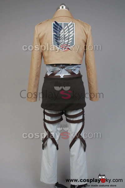 NewCosplay Attack On Titan Shingeki No Kyojin Scouting Legion Rivaille With Cape Cosplay Costume 11 NewCosplay Attack On Titan Shingeki No Kyojin Scouting Legion Rivaille With Cape Cosplay Costume