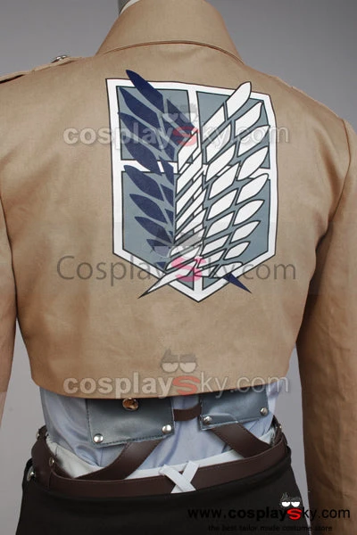 NewCosplay Attack On Titan Shingeki No Kyojin Scouting Legion Rivaille With Cape Cosplay Costume 8 NewCosplay Attack On Titan Shingeki No Kyojin Scouting Legion Rivaille With Cape Cosplay Costume