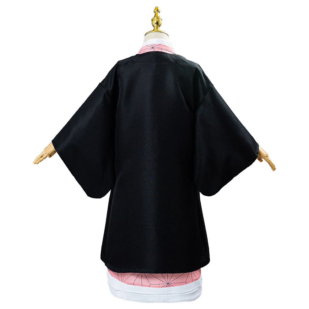 NewCosplay Kids Children Demon Slayer Kimetsu No Yaiba Kamado Nezuko Uniform Outfit Anime Cosplay Costume 6 NewCosplay Kids Children Demon Slayer Kimetsu No Yaiba Kamado Nezuko Uniform Outfit Anime Cosplay Costume