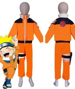 NewCosplay New Arrivals NARUTO ·Naruto Uzumaki KIds Children Top Pants Outfits Halloween Carnival Suit Cosplay Costume