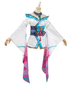 NewCosplay New Arrivals League Of Legends LOL Fox Ahri The Nine-Tailed Fox Women Kimono Dress Outfit Halloween Carnival Suit Cosplay Costume 21 NewCosplay New Arrivals League Of Legends LOL Fox Ahri The Nine-Tailed Fox Women Kimono Dress Outfit Halloween Carnival Suit Cosplay Costume