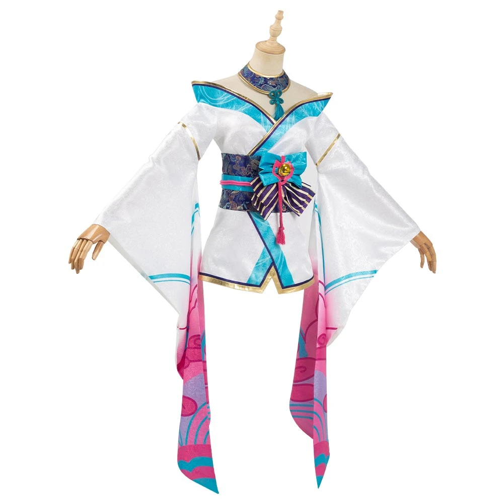 NewCosplay New Arrivals League Of Legends LOL Fox Ahri The Nine-Tailed Fox Women Kimono Dress Outfit Halloween Carnival Suit Cosplay Costume 7 NewCosplay New Arrivals League Of Legends LOL Fox Ahri The Nine-Tailed Fox Women Kimono Dress Outfit Halloween Carnival Suit Cosplay Costume