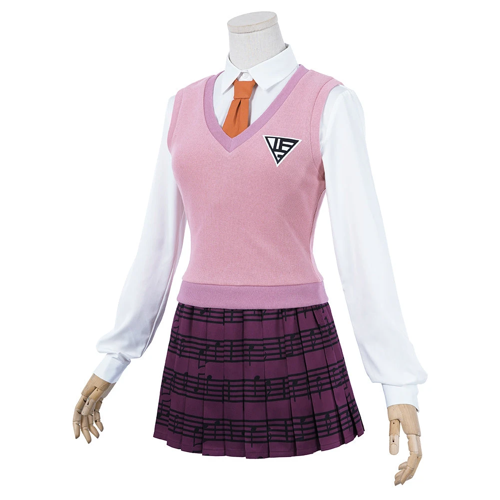 NewCosplay Danganronpa V3: Killing Harmony-Akamatsu Kaede Uniform Skirt Outfits Halloween Carnival Suit Cosplay Costume 5 NewCosplay Danganronpa V3: Killing Harmony-Akamatsu Kaede Uniform Skirt Outfits Halloween Carnival Suit Cosplay Costume