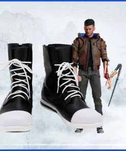 NewCosplay Cyberpunk 2077 Halloween Costumes Accessory Custom Made Cosplay Shoes Boots