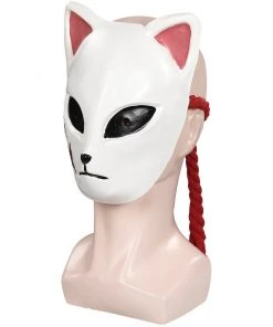NewCosplay Demon Slayer Sabito Mask Masquerade Halloween Party Costume Props Cosplay Latex Masks Helmet New Arrivals