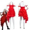 NewCosplay Suicide Squad(2021) Harley Quinn Red Dress Halloween Carnival Suit Cosplay Costume New Arrivals
