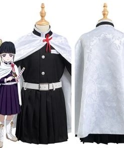 NewCosplay Demon Slayer: Kimetsu No Yaiba Tsuyuri Kanawo Kids Children Girls Halloween Cosplay Costume New Arrivals